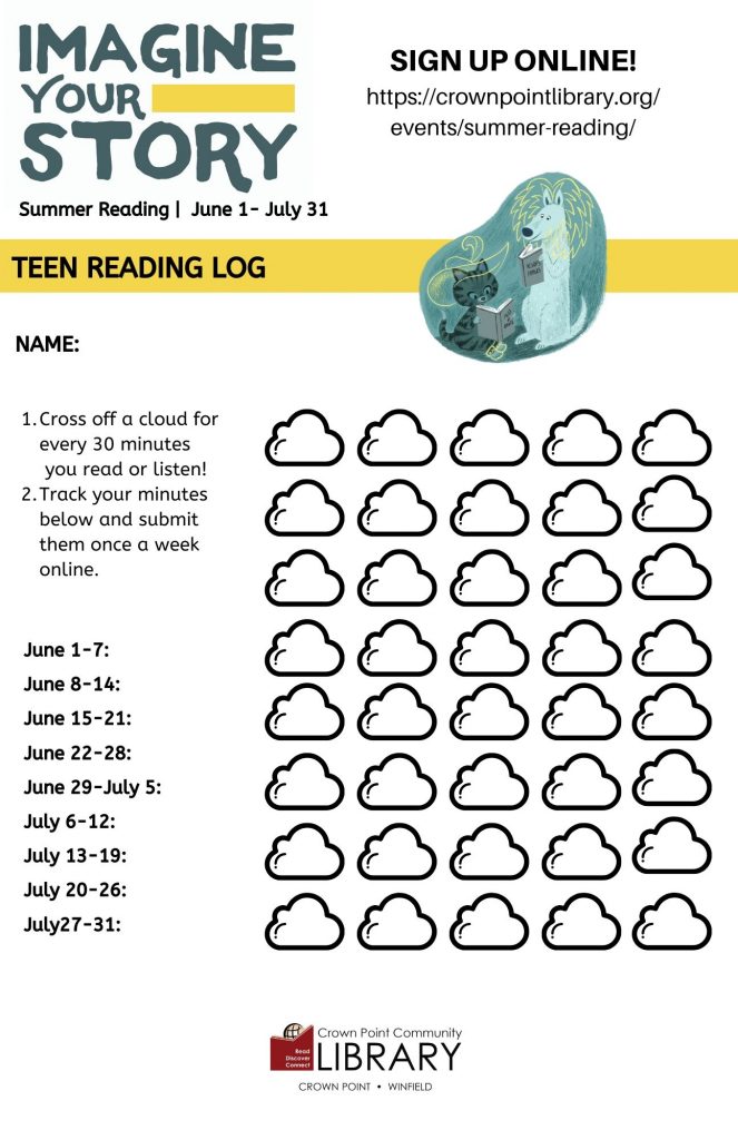 Crown Point Community Library Sr Teen Log