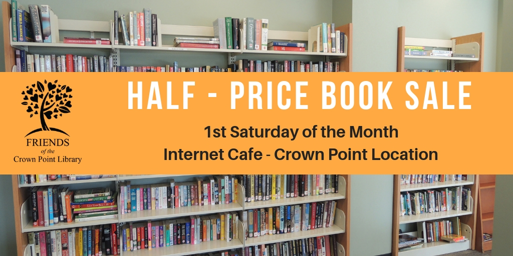 Crown Point Community Library Half Price book sale